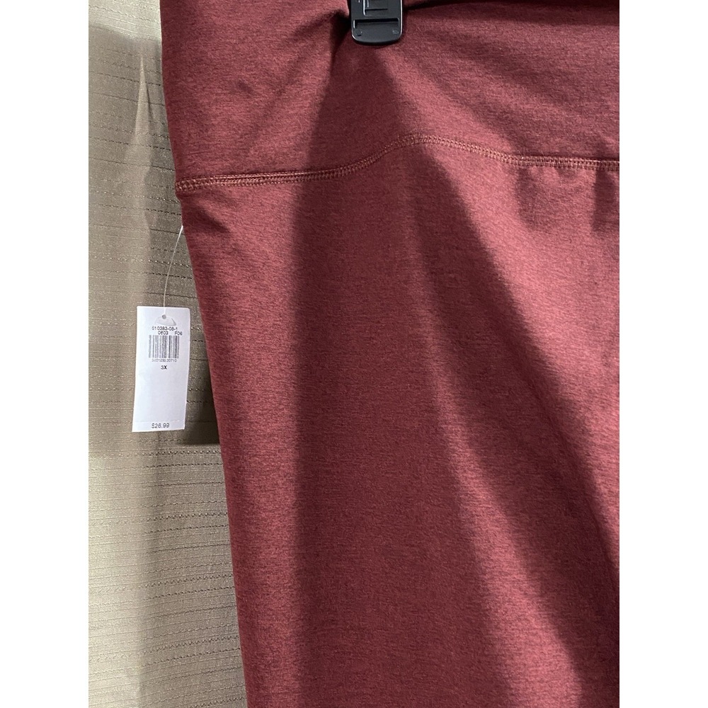 Old Navy Womens CloudComfy‎ Extra High-Rise 7/8 Ankle Leggings Maroon New - Picture 3 of 12